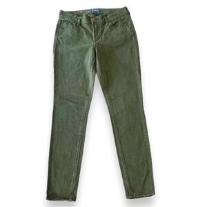 Old Navy Rockstar Olive Green Mid Rise Size 6 Reg Skinny Jeans Cotton/Spandex